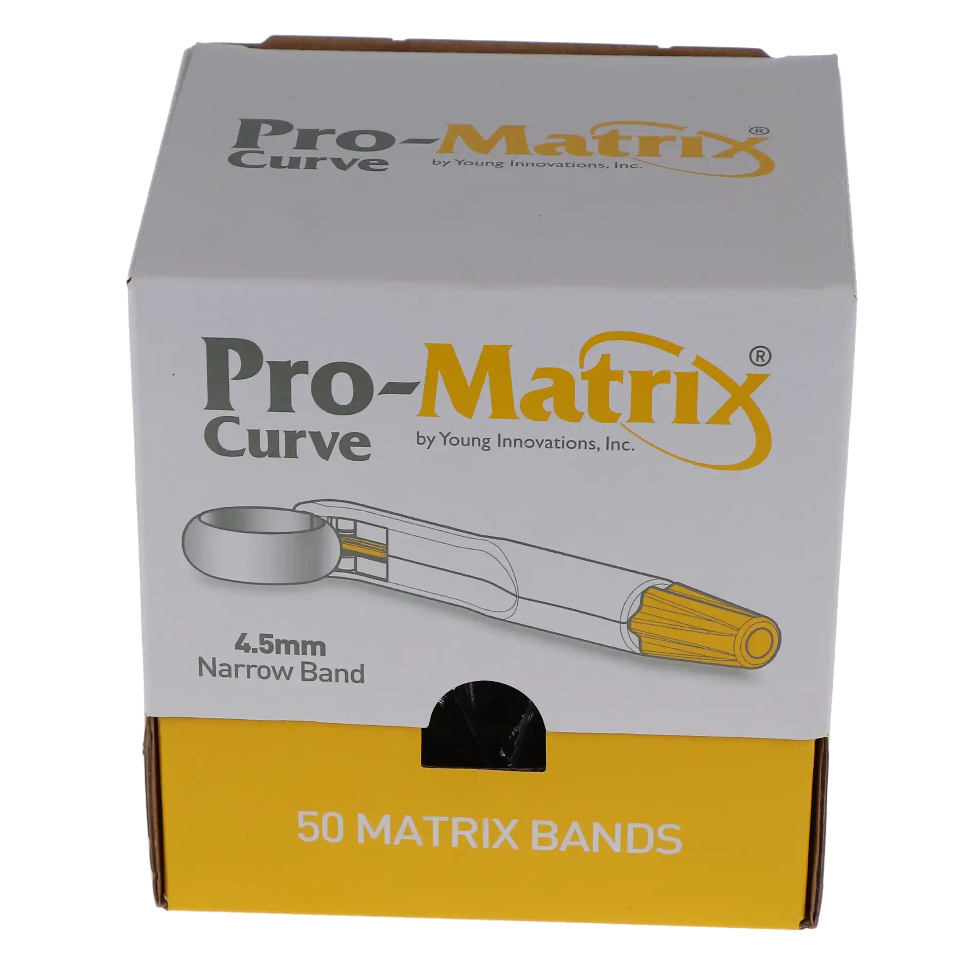 SafeMatrix Contour Narrow Single-Use Matrix Bands, 4.5mm, Yellow, 50/Box, 30060 thumbnail 13