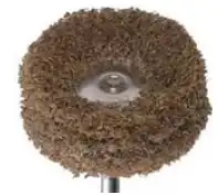 Meisinger Fuzzies Acrylic Polishing Wheel, Coarse Grit, Brown, 25mm, HP Shank, 5/Pkg, 253G-250-HP thumbnail 5