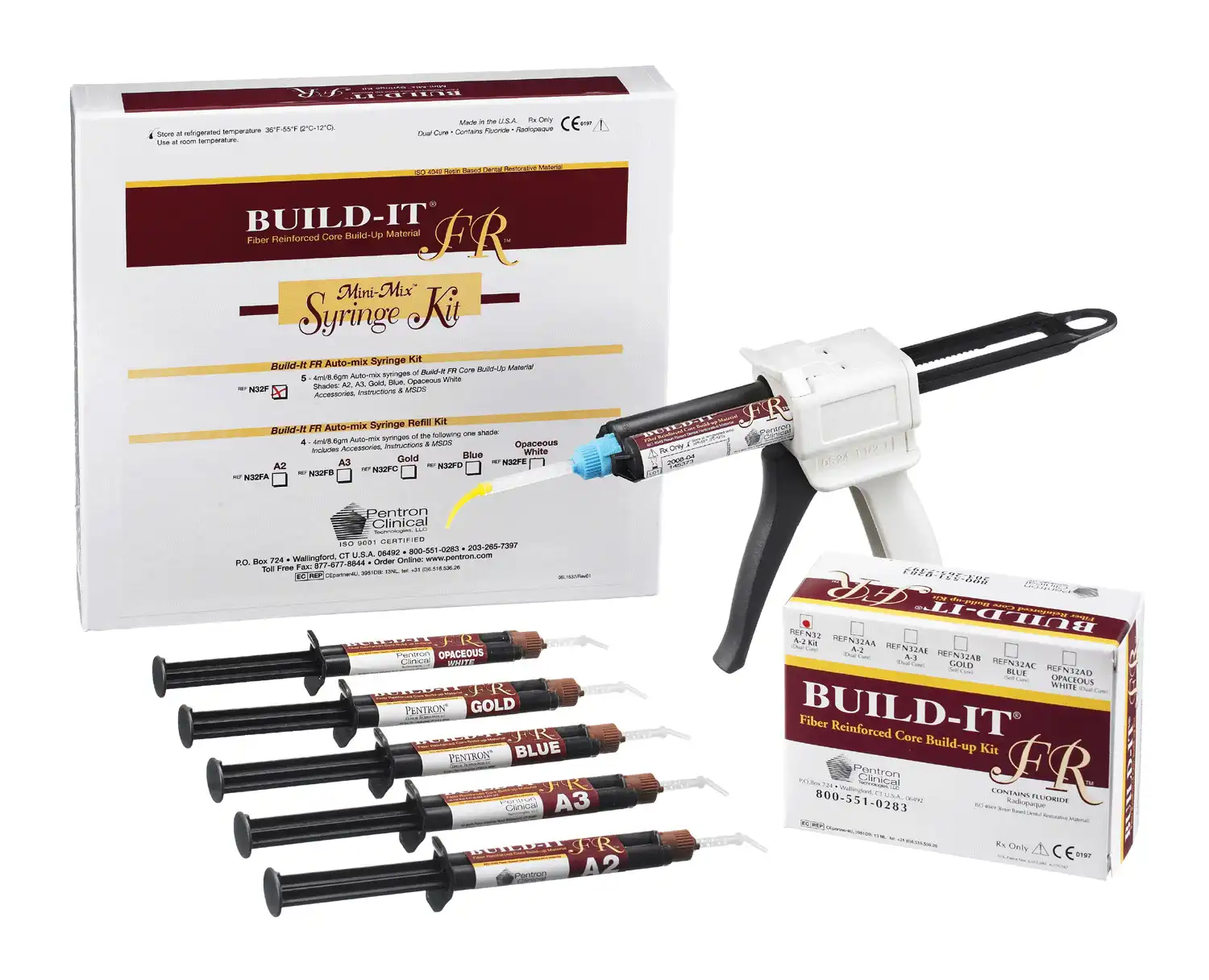 Build-It FR Fiber Reinforced Core Build-Up Material, Dual-Cure, Opaceous White, 25 ml Auto-Mix Cartridge Refill, N32AD thumbnail 6