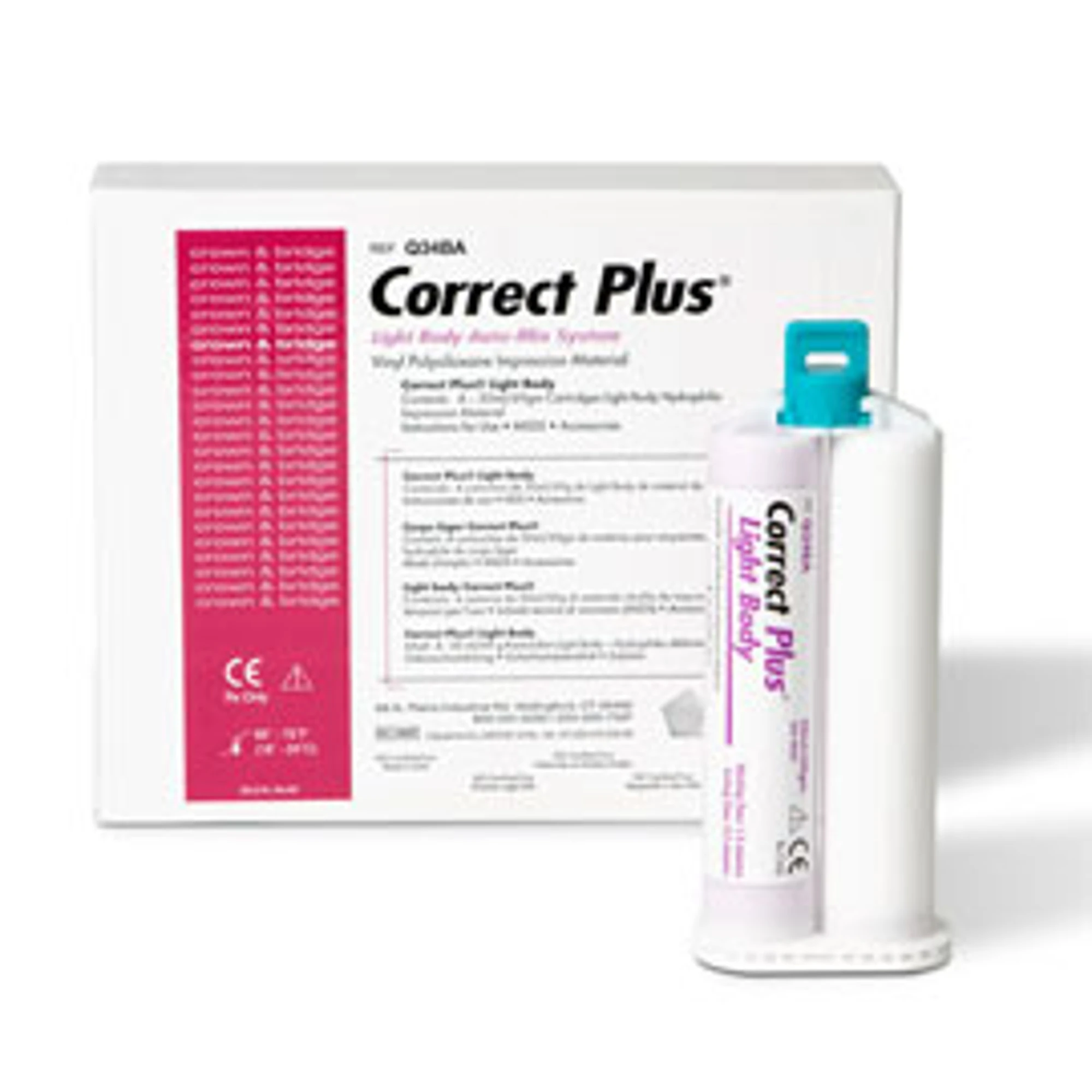 Correct Plus Bite Superfast Hydrophilic Vinyl Polysiloxane Impression Material, 50 ml Cartridges, Purple, 4/Pack, Q34IA thumbnail 2