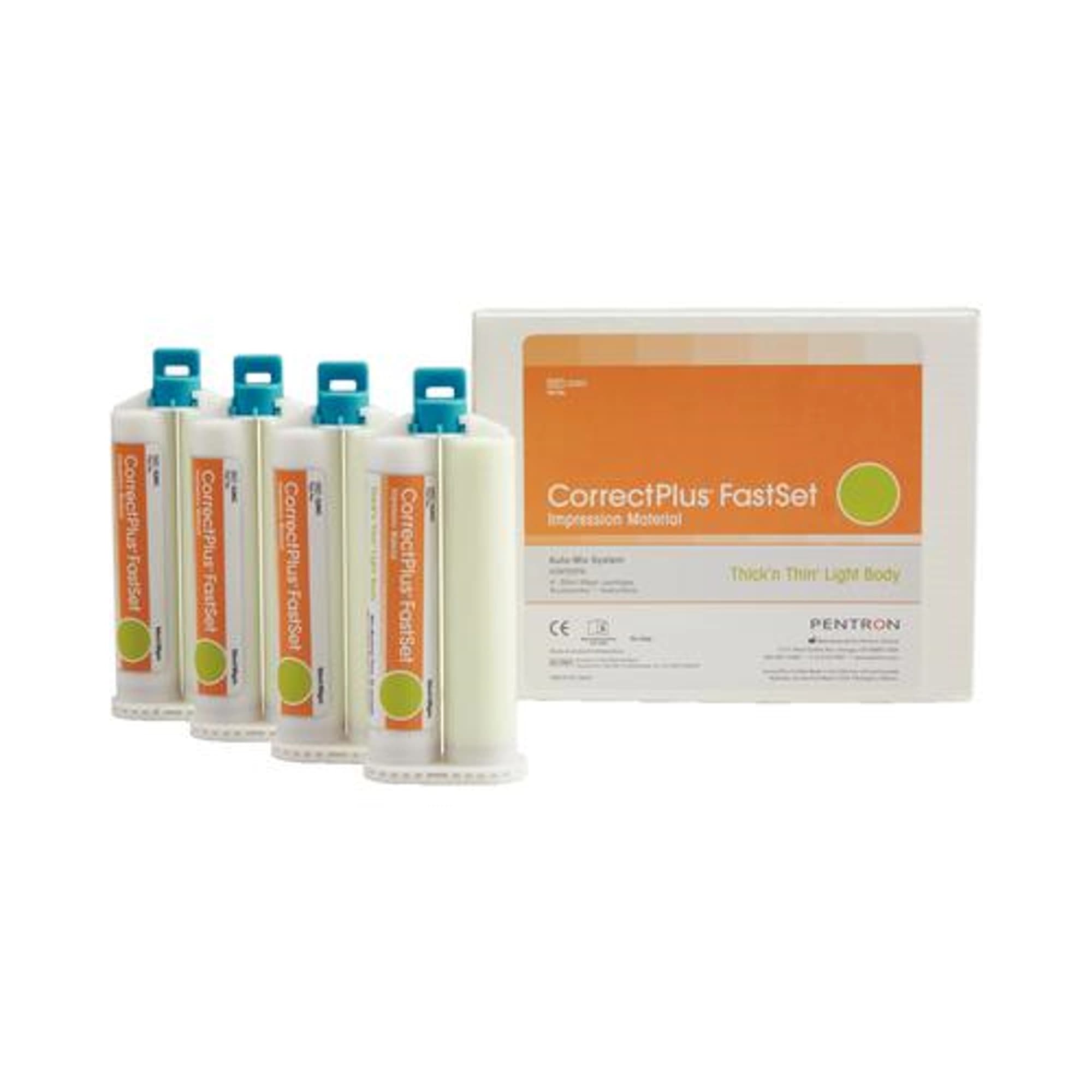 Correct Plus VPS Impression Material, Thick-n-Thin Light Body, Fast Set, 50 ml Cartridges, 4/Pk, Q36C thumbnail 2