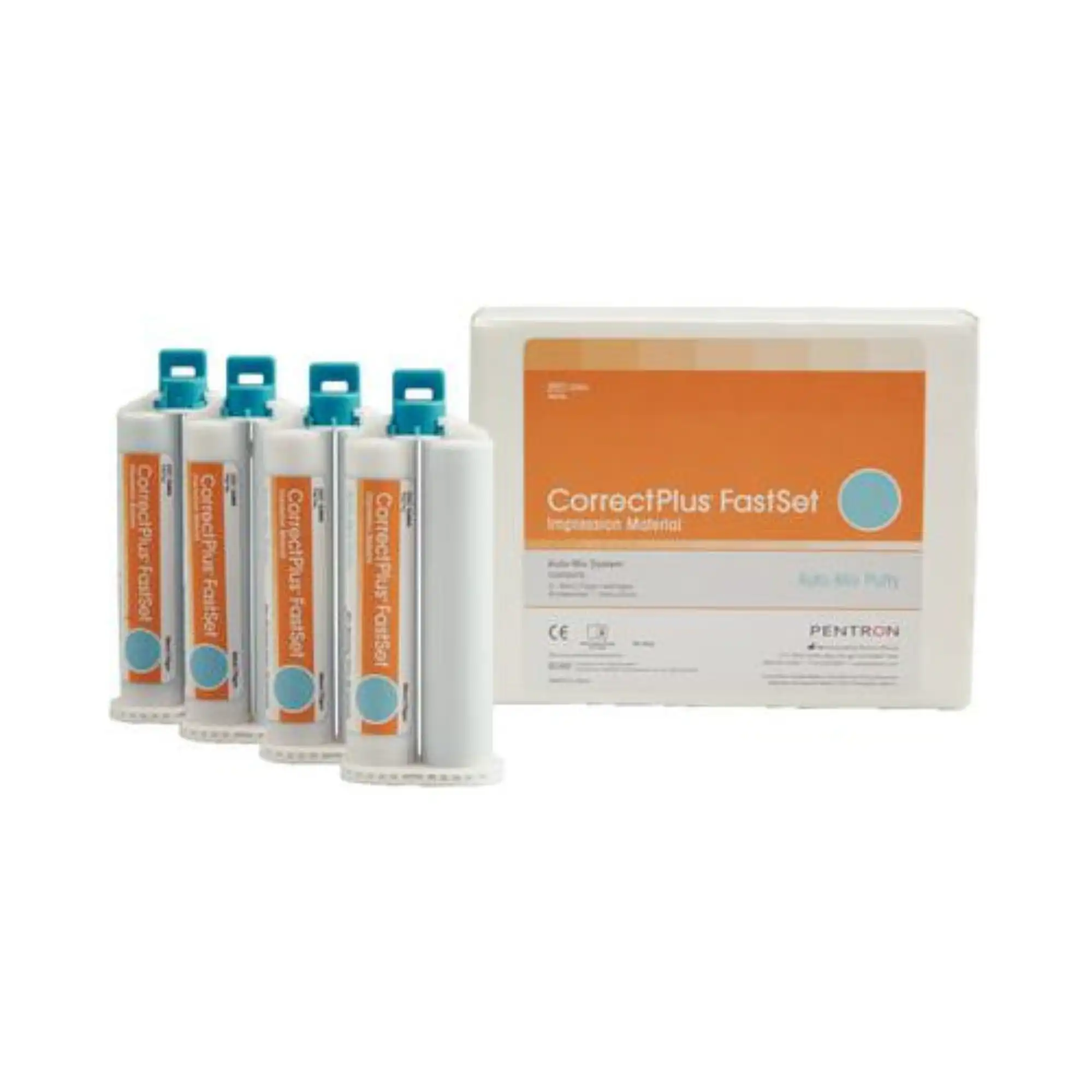Correct Plus Hydrophilic VPS Impression Material, Automix Putty, Fast Set, 50 mL Cartridges, 4/Pack, Q36A thumbnail 2