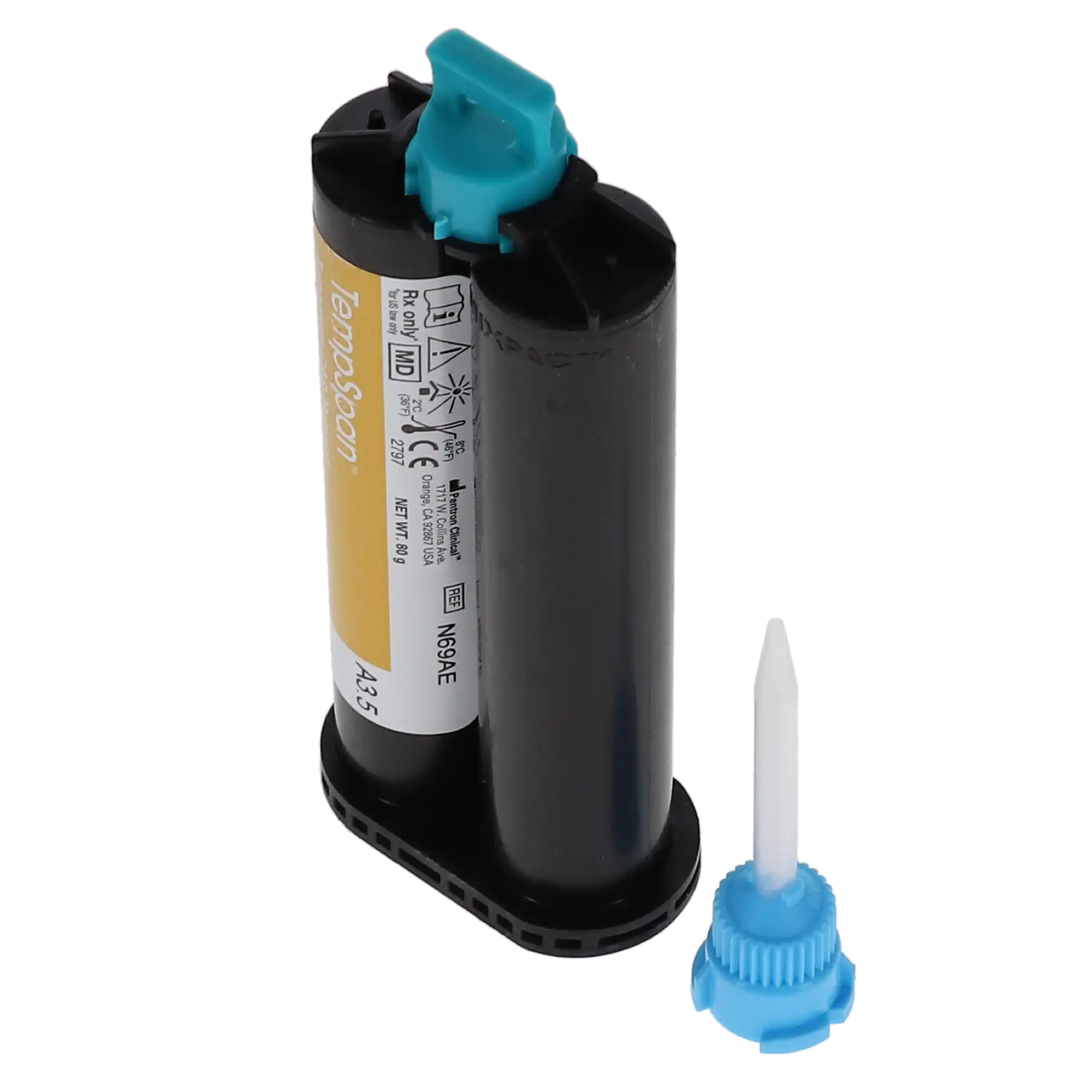 TempSpan Temporary Crown & Bridge Material, Dual-Cure, A3.5, 50 ml Cartridge Refill, N69AE thumbnail 7