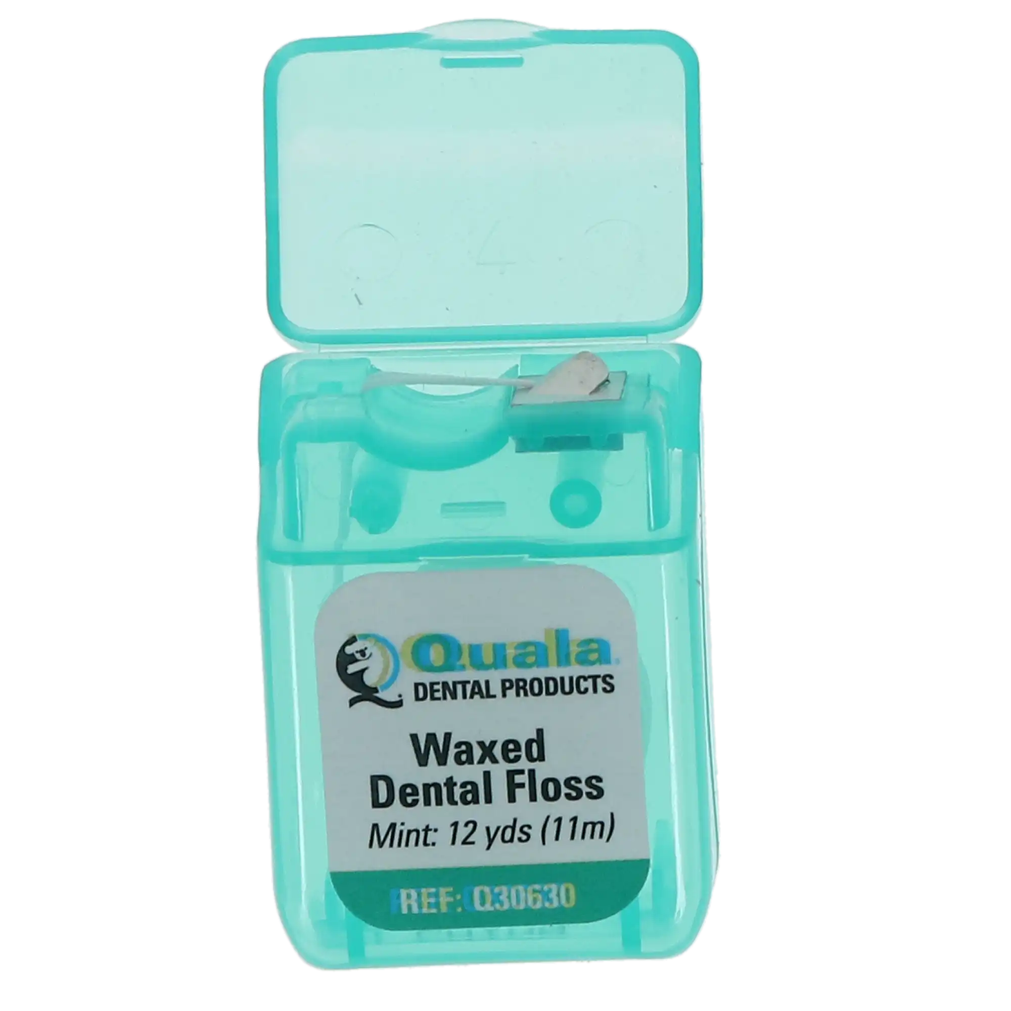 Quala Nylon Dental Floss, Waxed Mint, Shred-Resistant, Patient-Size 12 yd Dispenser, 72/Box, Q30630 thumbnail 5