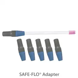 Crosstex SAFE-FLO Saliva Ejector Adapter, Blue/Gray, 50/Bag, M1020ADAP thumbnail 2