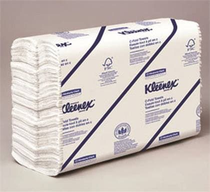 Kleenex C-Fold Towels, White, 10.1" x 13.15", 150 Sheets/Pkg, 16 Pkgs/Case (2400 Total), Kimberly-Clark Professional thumbnail 2