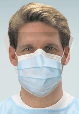 Isofluid FogFree Earloop Surgical Face Mask with Splash Visor, ASTM Level 1, Blue, 25/Box, GCIPWB thumbnail 12