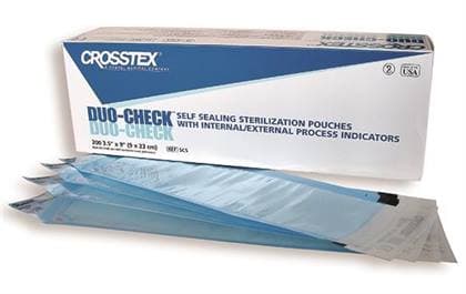Crosstex Duo-Check Self-Seal Sterilization Pouches, 5-1/4" x 10", Blue Film, 200/Box, SCM thumbnail 17