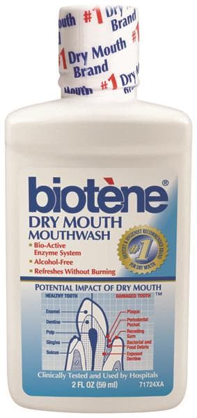 Biotene Dry Mouth Oral Rinse, Fresh Mint, Alcohol-Free, Fluoride-Free, 16 oz Bottle thumbnail 4