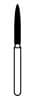 NTI Diamond Bur, Flame, Medium Grit, Friction Grip (FG), #863-014 / M863-014, 1.4 mm Diameter, 10.0 mm Length, 5/Pkg thumbnail 6