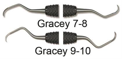 PDT Amazing Gracey 9/10 Curette, Double End, Orca Black Resin Handle, R024 thumbnail 6