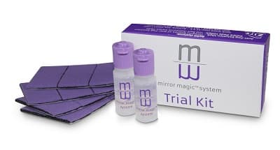 Mirror Magic Anti-Fog System Trial Kit, 2 x 6 ml Anti-Fog Solution Bottles & 24 Swipe Pads, 50R200 thumbnail 8