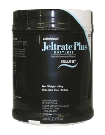 Jeltrate Plus Antimicrobial Dustless Alginate Impression Material, Fast Set, Pink, 1 lb Canister, 454g, 605602 thumbnail 11