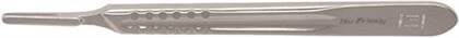Hu-Friedy Scalpel Handle #4, Stainless Steel, 5.3" Length, 10-100-04 thumbnail 3