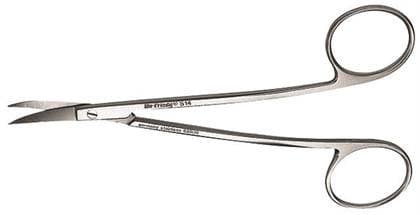 Hu-Friedy #14 LaGrange Super-Cut Surgical Scissors, Double-Curved, 1 Serrated Blade, 4-1/2" (11.5 cm), Stainless Steel, 1/Pk, S14 thumbnail 6