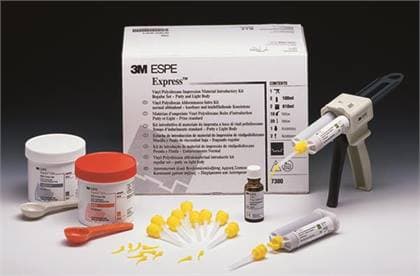 3M Express VPS Impression Material Light Body Regular Set Refill, 4 x 50 ml Cartridges, 20 Mix Tips, 73024 thumbnail 2