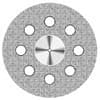 NTI Superflex Diamond Disc, HP, Double Sided, Perforated, Coarse, Green, 22 mm, D918PB-220, 1/Pkg thumbnail 6