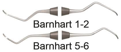 Nordent Barnhart #1/2 Universal Curette, Double End, DuraLite Hex Handle, Stainless Steel thumbnail 2