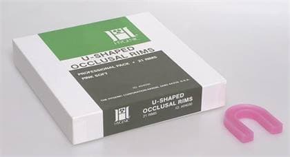 Hygenic U-Shaped Occlusal Rim Wax, Soft Pink, Recessed Base, 21/Pk, H04030 thumbnail 4