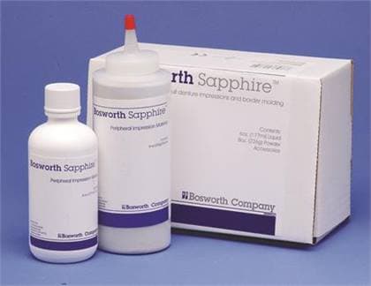 Keystone Sapphire Peripheral Impression Material P&L, Blue, 8oz Powder & 6oz Liquid Standard Kit, 0921740 thumbnail 2