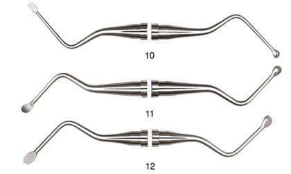 Hu-Friedy #10 Miller Double-End Surgical Curette, #522 Hexagon Handle, 2.9 mm Working Ends, CM10 thumbnail 7