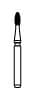 NTI 12-Fluted Trimming & Finishing Carbide Burs, FG, Football, #H379-012, 1.2 mm, Red, 5/Pk thumbnail 12