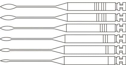 Kerr NTI Gates Glidden Drills, Assorted Sizes 1-6, 15mm Short, RA, 6/Pkg, EG204-ASST thumbnail 4