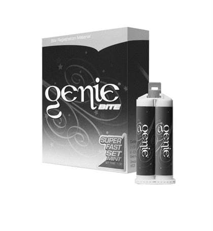 Genie Bite Registration Material, Fast Set, Mint, 2 x 50 ml Cartridges with 6 Mixing Tips, 77640 thumbnail 8