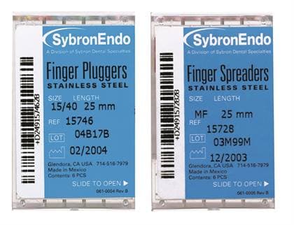 Kerr #20 Yellow Finger Plugger, 25mm, Size 20, Package of 6, 15740 - Kerr #20 yellow 25mm finger plugger, package of 6 finger pluggers - Image 1