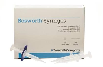 Keystone Industries Disposable Plastic Impression Syringes, 5 mL, Pre-Bent Tip, Box of 50, #0921867 thumbnail 6