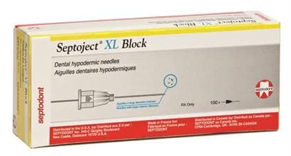 Septoject XL 27Ga Block Needles, Sterile, Disposable, Plastic Hub, 100/Box thumbnail 2