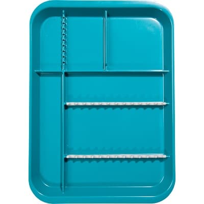 Zirc B-Lok Divided Setup Tray, Teal, Size B, 13-3/8" x 9-5/8" x 7/8", 20Z451J thumbnail 7