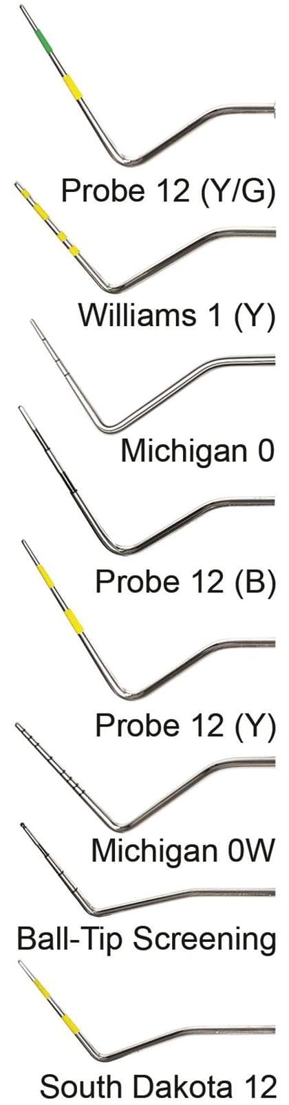 American Eagle #12 Marquis Periodontal Probe, Single-End, Yellow, Standard 7/32" Handle, AEP12Y thumbnail 7