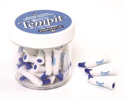 Tempit Moisture-Activated Temporary Filling and Sealing Material, Pre-Filled Tips, 0.35 g, Medium Viscosity, 30/Pk, 310060 thumbnail 17