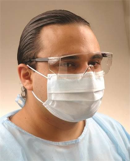 Crosstex Ultra FogFree Earloop Surgical Face Mask, ASTM Level 3, Blue, 40/Box, GCFCX thumbnail 21