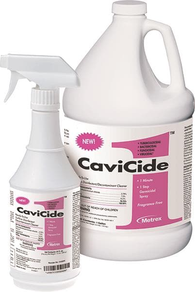 CaviCide1™ Surface Disinfectant Spray, 24 oz Bottle, Ready-to-Use, Low-Alcohol, Fragrance-Free, EPA List N, 13-5024 thumbnail 4
