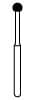 NTI Diamond Bur, FG, Long Round, #801L-023, 2.3 mm, Coarse, Green, 5/Pk, C801L-023 thumbnail 8