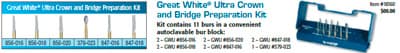 Great White Z Diamond Burs, FG, Introductory Kit, 4 Burs + Autoclavable Bur Block, 1/Pk, 18160 thumbnail 7