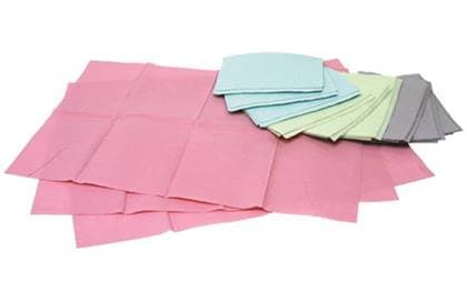 Crosstex Professional Regular Patient Towels, 3-Ply Tissue, 19" x 13", Green, Horizontal Emboss, 500/Case, WTXGR thumbnail 6