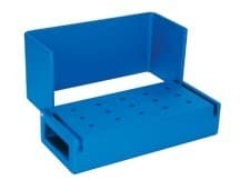 Kerr AXIS Aluminum Bur Block, 15 FG Holes, Blue, Swivel Top, Autoclavable, AB300-1U thumbnail 7