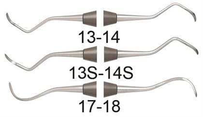 Nordent McCall Universal Curette #17/18, Double End, DuraLite ColorRings Handle, Stainless Steel, 1/Pkg thumbnail 2
