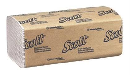 Scott Essential Single-Fold Paper Towels, 1-Ply, White, 250 Sheets/Pack, 16 Packs/Case (4,000 Sheets/Case) thumbnail 2