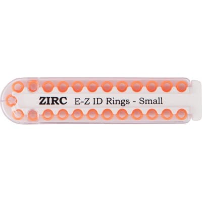 Zirc E-Z ID Instrument Rings, Small, Neon Orange, 25/Pack, 70Z100Q thumbnail 6