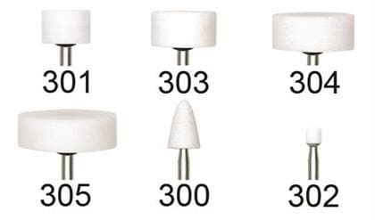 Hu-Friedy 303 HP Composition Sharpening Stone, Cylindrical, Coarse Aluminum Oxide, 1/2" W x 1/4" H, SS303 thumbnail 4