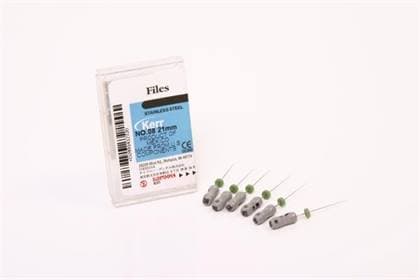 Kerr SybronEndo K-Files, Stainless Steel, 25 mm, #45, White, 6/Pk, 06074 thumbnail 13