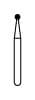 NTI Diamond Bur, FG, Round, #801-012, 1.2 mm, Coarse, Green, 5/Pk, C801-012 thumbnail 12