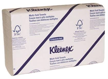 Kleenex Multifold Paper Towels, White, 9.2" x 9.4", 150 Sheets/Pack, 16 Packs/Case (2400 Total), Kimberly-Clark Professional 1890 thumbnail 2