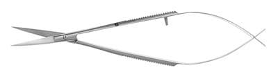 Castroviejo Microsurgical Scissors, 4.75" Curved, Stainless Steel, Each thumbnail 2