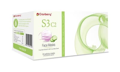 Cranberry S3 C2 Earloop Face Masks, ASTM Level 3, Pink, Cucumber Scent, 50/Box, S3070P thumbnail 9