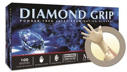 Microflex Diamond Grip Powder-Free Latex Exam Gloves, X-Small, Natural, 100/Box, MF-300-XS thumbnail 11